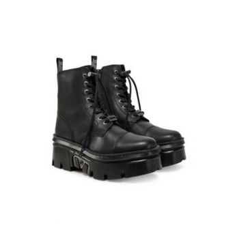 Ghete barbati  piele naturala - negru -
