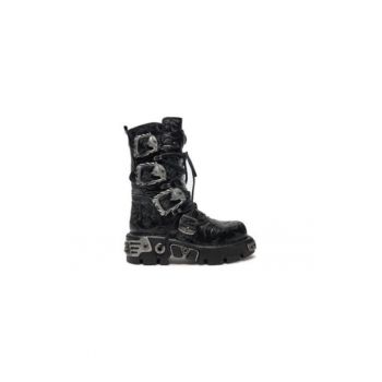 Ghete dama -  M-391-S4 - piele naturala - negru -