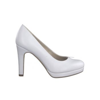 Pantofi eleganti dama -  Tesatura sintetica/Piele - Alb - 40EU