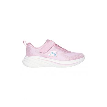 Pantofi sport Wave 92 cu aspect stralucitor si velcro