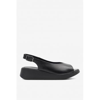 Sandale dama  5903698621494 - Piele naturala - 42 EU - Negru