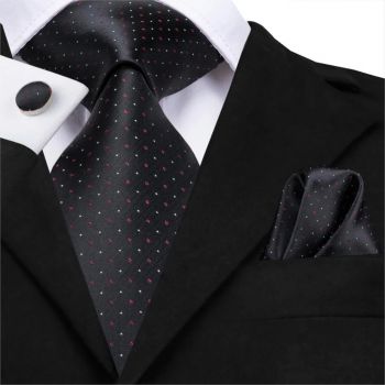 Set cravata + batista + butoni - matase - model 93