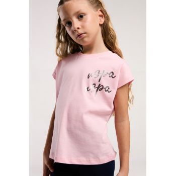 Set de tricou cu imprimeu si pantaloni - 2Piese