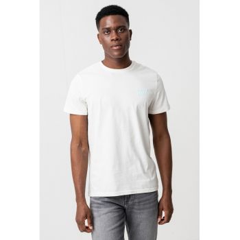 Tricou slim fit cu imprimeu logo