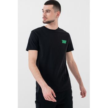 Tricou slim fit cu imprimeu logo
