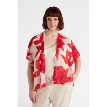 Camasa cu maneci scurte si model floral de firma originala