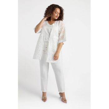 Cardigan cu snur si perforatii