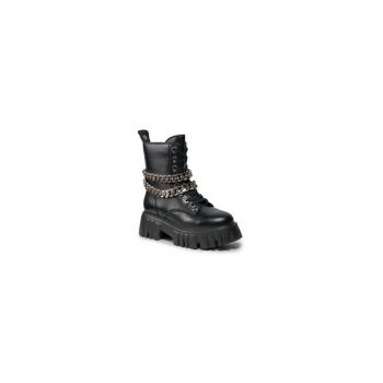Ghete dama  303236403 - Piele ecologica - Negru