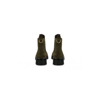 Ghete dama  304401640 - Piele naturala - Verde