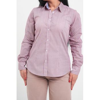 Kenvelo - Camasa dama cu maneca lunga (Marime: XL - Culoare: URBAN RED)