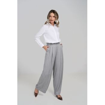Pantaloni ampli in dungi