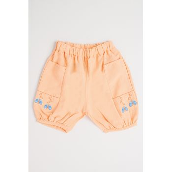 Pantaloni din amestec de in cu buzunare laterale