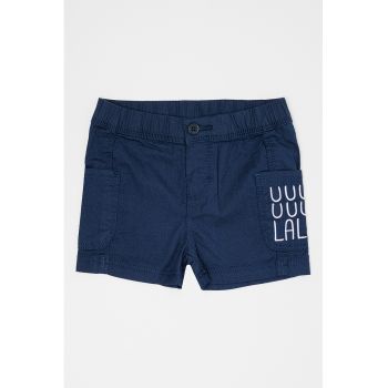 Pantaloni scurti de bumbac cu buzunare laterale