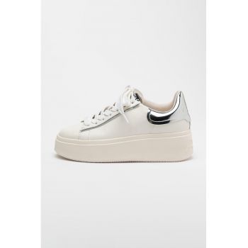 Pantofi psort flatform de piele Moby