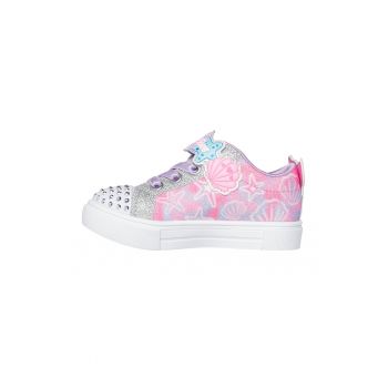 Pantofi sport de piele ecologica cu model grafic