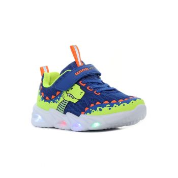 Pantofi sport pentru copii  - Paleo Fun - bleumarin intermitent