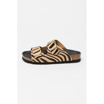 Papuci cu animal print Noelle