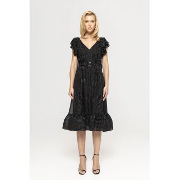 Rochie cu buline si decolteu in V