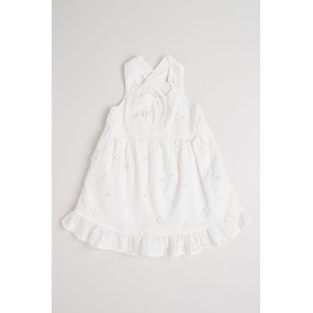 Rochie evazata cu aplicatii florale
