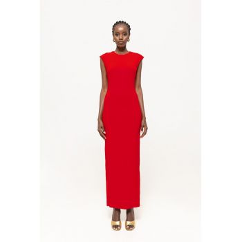 Rochie maxi cu decupaj pe partea din spate