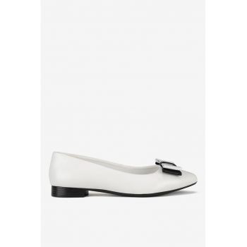 Balerini  5903698107165 - Piele naturala - Alb