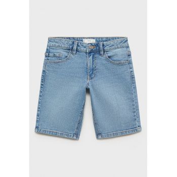 Bermude din denim cu talie medie