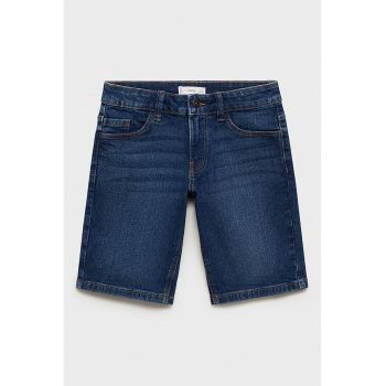 Bermude din denim cu talie medie