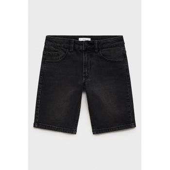 Bermude din denim cu talie medie