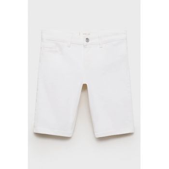 Bermude din denim cu talie medie