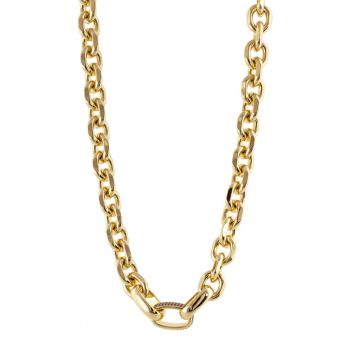 Colier placat cu aur de 18K si decorat cu zirconia