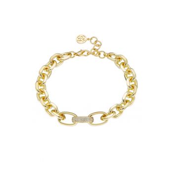 Loisir by  Bratara placata cu aur de 18K si decorata cu zirconia