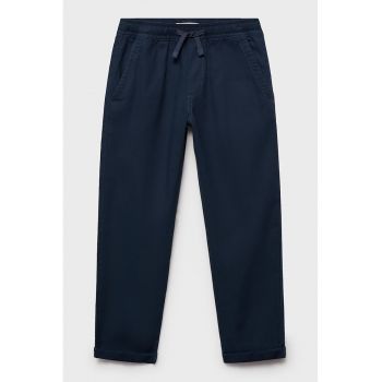 Pantaloni din amestec de in cu snur de ajustare in talie