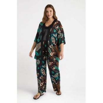 Pantaloni drepti cu model