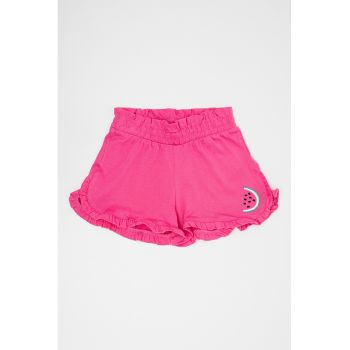 Pantaloni scurti cu detaliu brodat