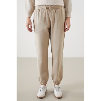 Pantaloni sport uni cu buzunare oblice