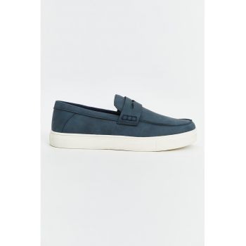 Pantofi loafer cu model uni