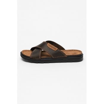 Papuci de piele Asher