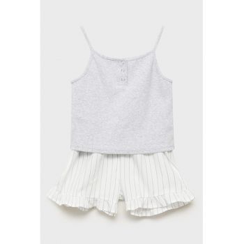 Pijama cu pantaloni scurti din amestec de bumbac