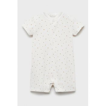 Pijama din amestec de bumbac cu imprimeu geometric