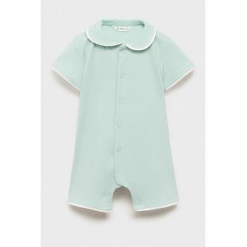 Pijama din amestec de bumbac cu model uni