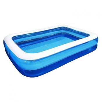 Piscina Gonflabila Dreptunghiulara, Pentru Exterior, 200 x 150 x 50 Cm, Albastru/Alb Piscina Gonflabila Dreptunghiulara, Pentru Exterior, 200 x 150 x 50 Cm, Albastru/Alb