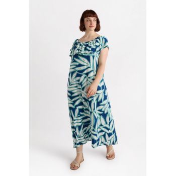 Rochie maxi cu decolteu pe umeri