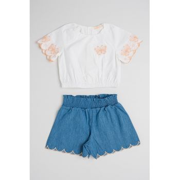 Set de tricou de bumbac si pantaloni - 2 piese
