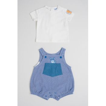 Set de tricou si salopeta scurta