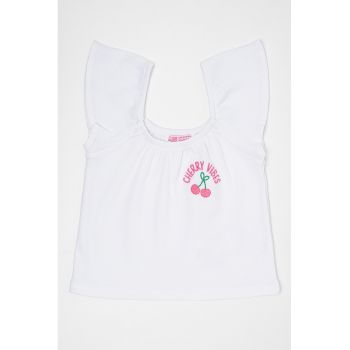 Tricou cu detaliu brodat