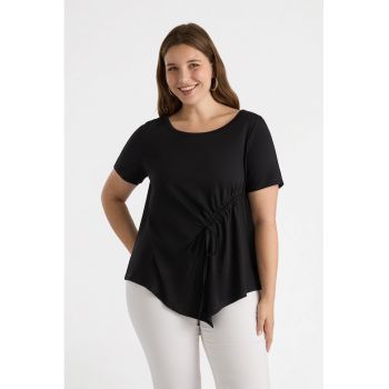 Tricou cu fronseu lateral