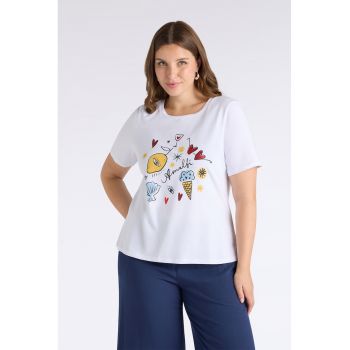 Tricou cu imprimeu grafic