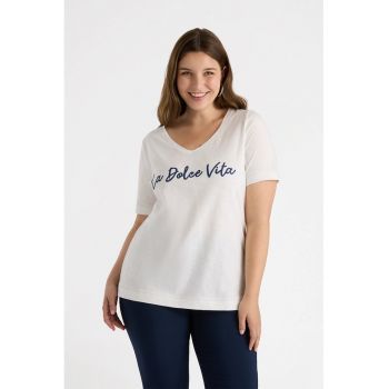 Tricou cu imprimeu text