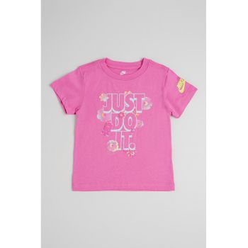 Tricou cu mesaj si model floral