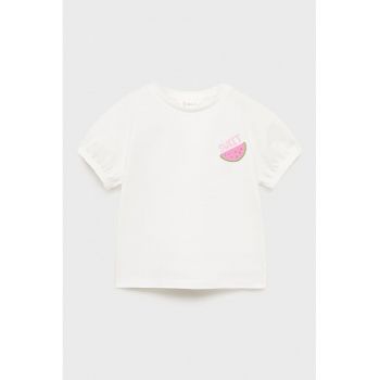 Tricou cu model si terminatii elastice
